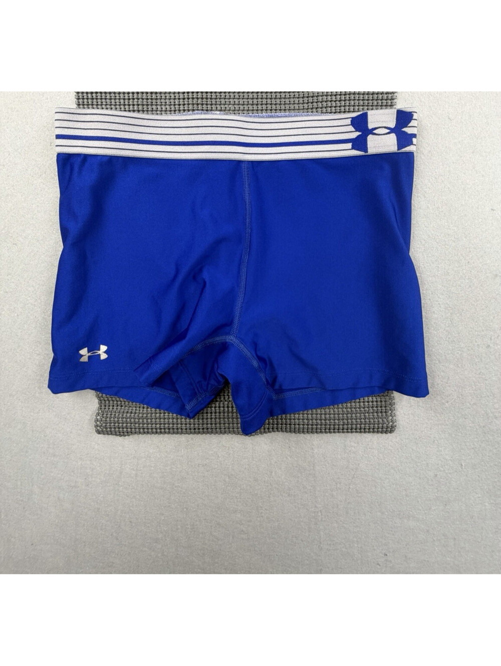 Under Armour HeatGear Compression Shorts Womens 3" Shorty Blue 1270720